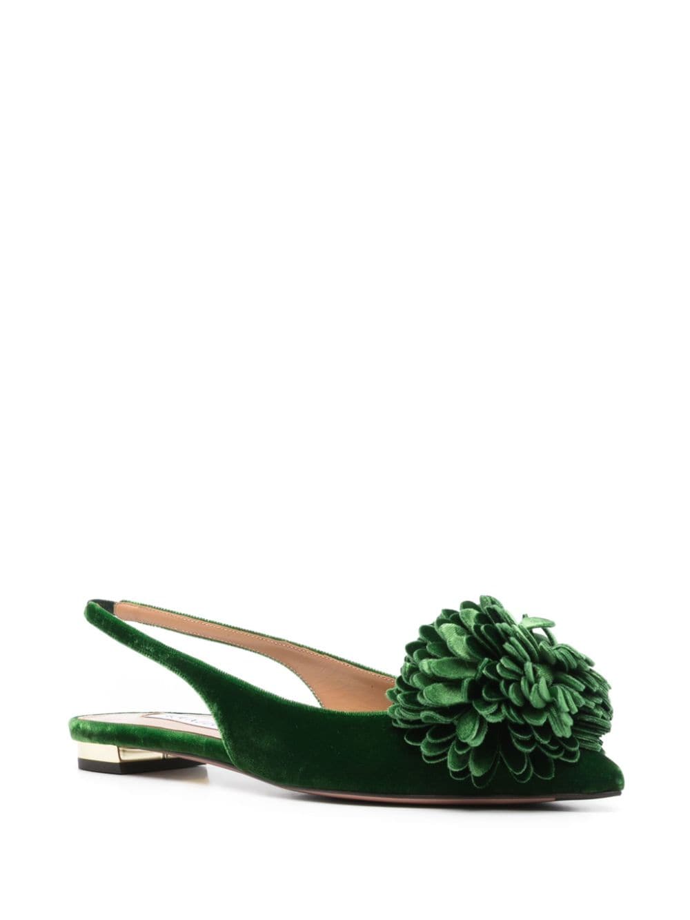 Aquazzura Couturier slingback ballerina's - Groen