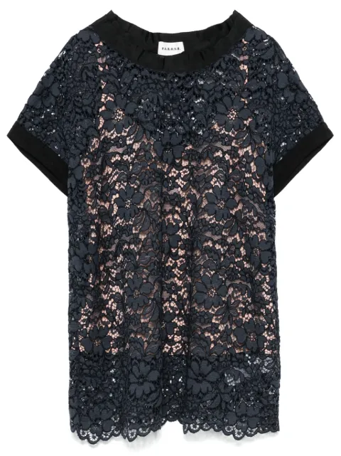 P.A.R.O.S.H. playera de encaje