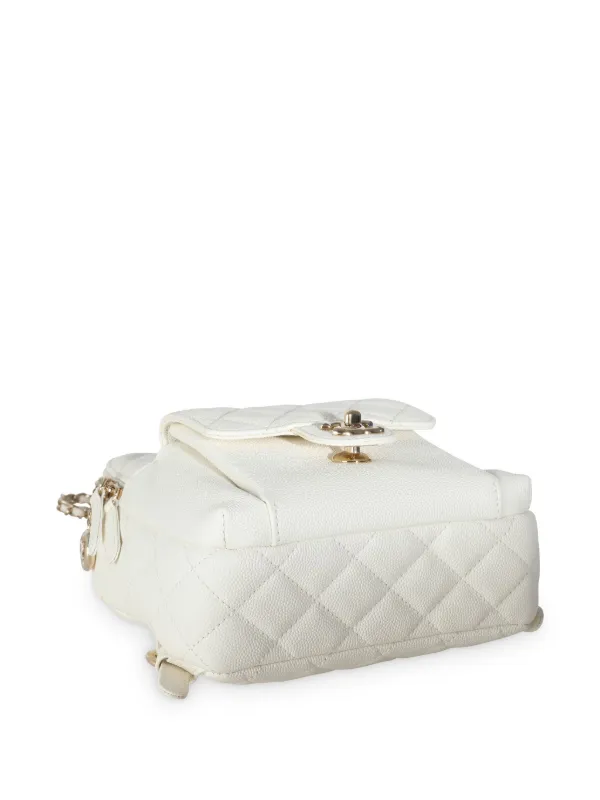 CHANEL Pre-Owned 2018-2019 Small Backpack | White | FARFETCH