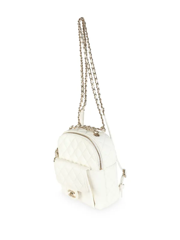 CHANEL Pre-Owned 2018-2019 Small Backpack | White | FARFETCH