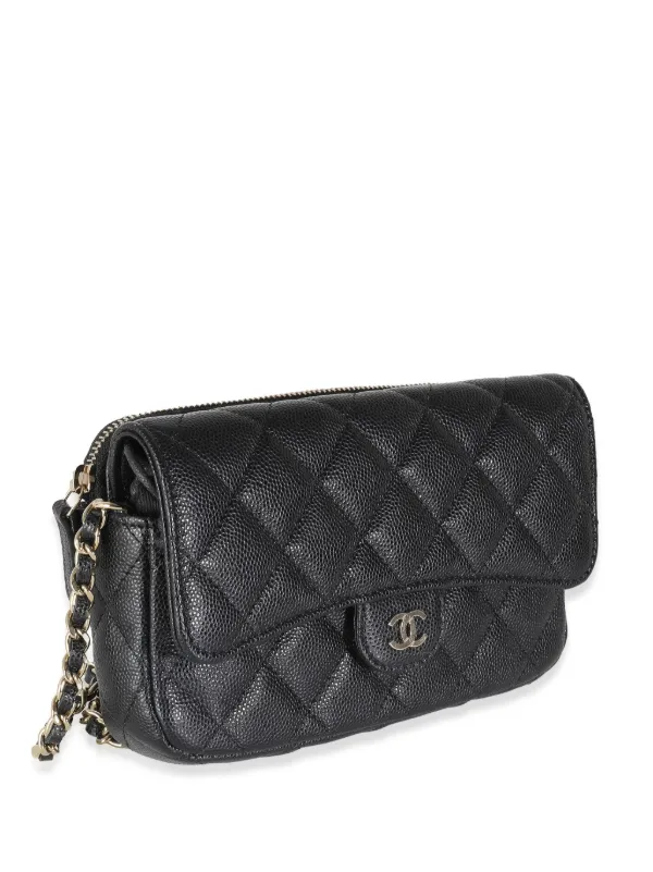Chanel黒いキルティングケース Chanel黒いキルティングケース CHANEL Pre-Owned キルティング