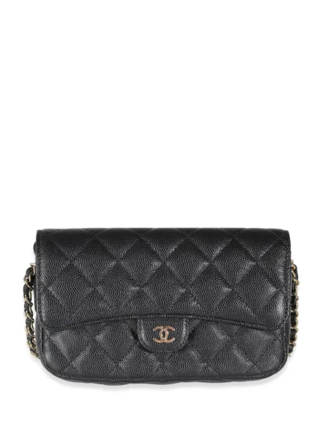 CHANEL Pre-Owned diamond-quilted phone holder
