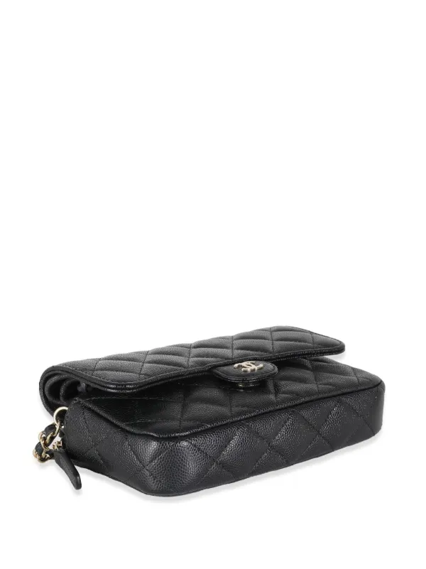 CHANEL Pre-Owned キルティング スマホケース | ブラック