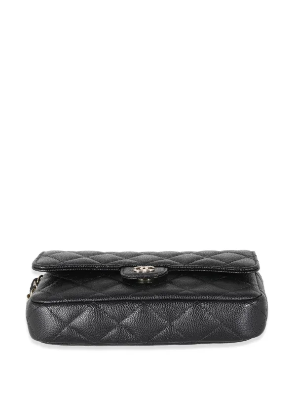 CHANEL Pre-Owned キルティング スマホケース | ブラック