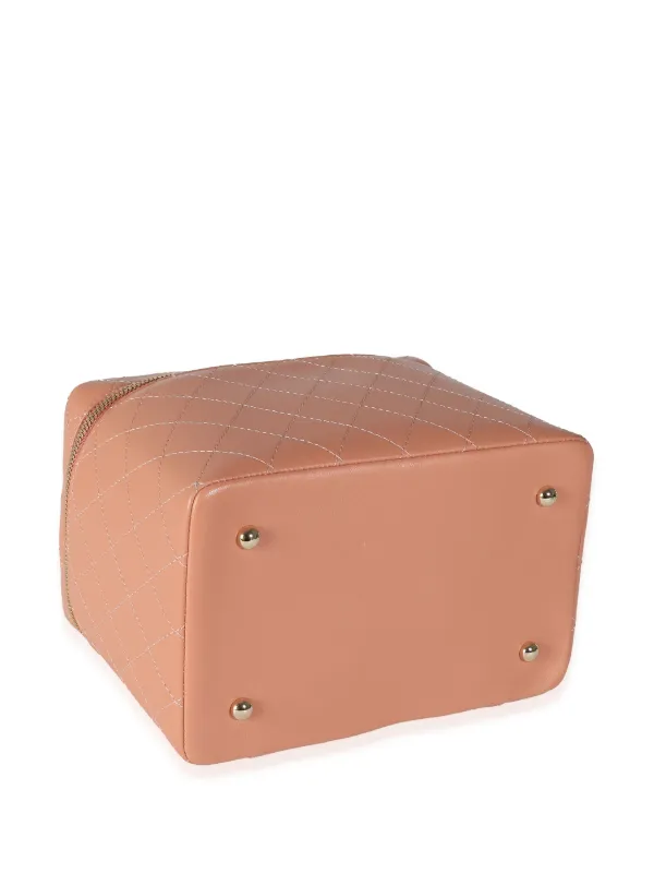 CHANEL Pre-Owned 2018-2019 Knock On Wood Vanity Handbag | Pink