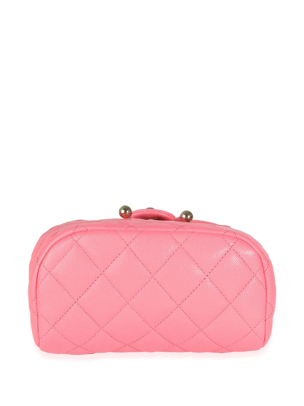 Pre-owned Chanel 2021-2023 Diamond-quilted Backpack In Pink