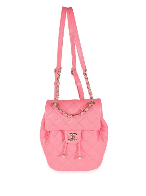 CHANEL Pre-Owned mochila con capitonado de rombos 2021-2023
