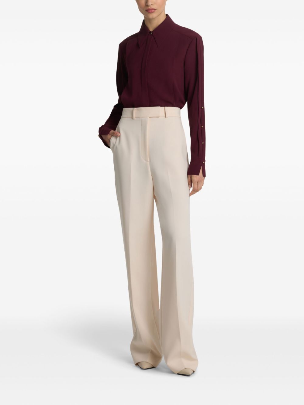 St. John high-waisted trousers - Beige