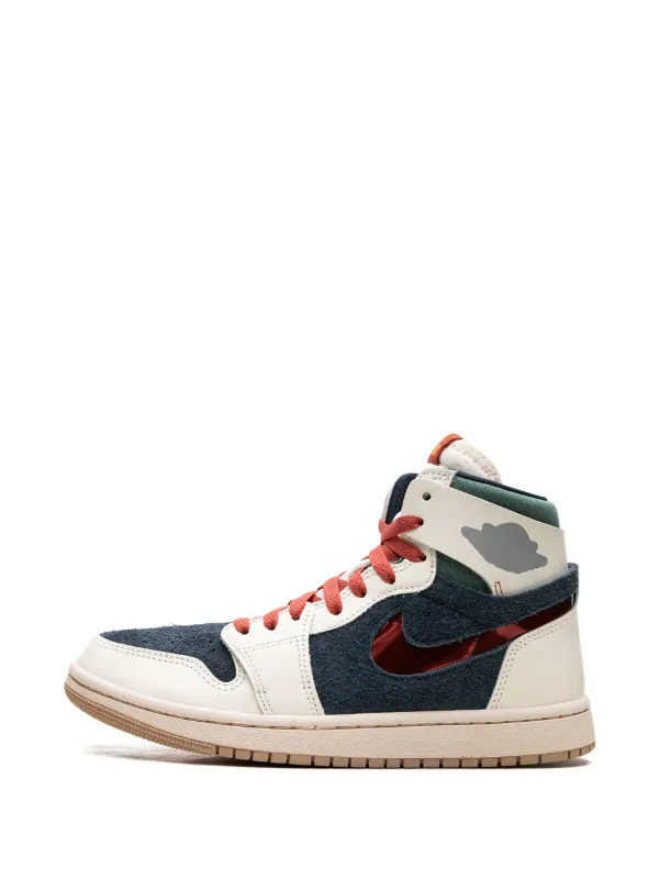 Jordan Air Jordan 1 ZM AIR CMFT 2 You re Welcome Pale Ivory Dragon Red Sneakers White FARFETCH AO