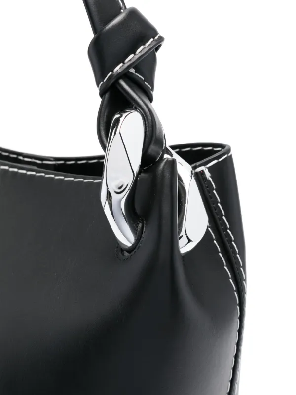 J W ANDERSON バケット バッグ JW Anderson Corner レザーバケットバッグ | ブラウン | FARFETCH JP