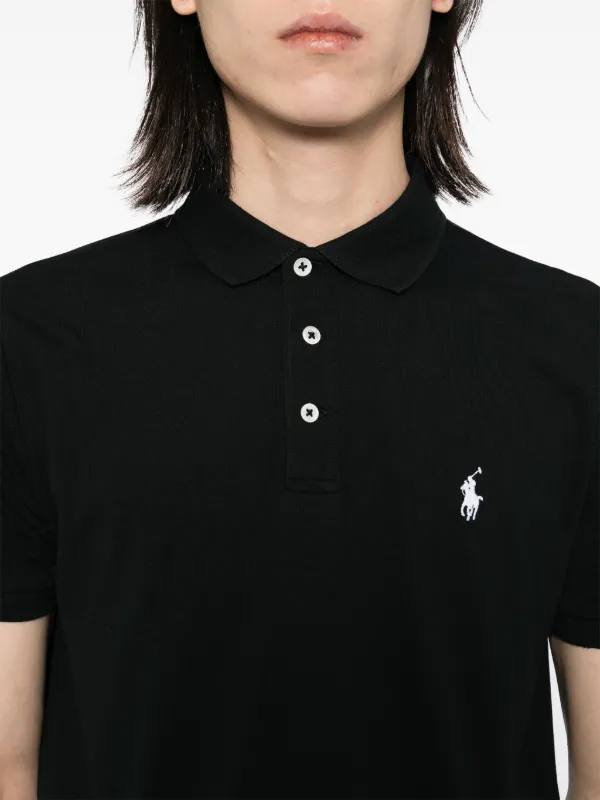 Polo Ralph Lauren Polo Pony-embroidered Polo Shirt | Black