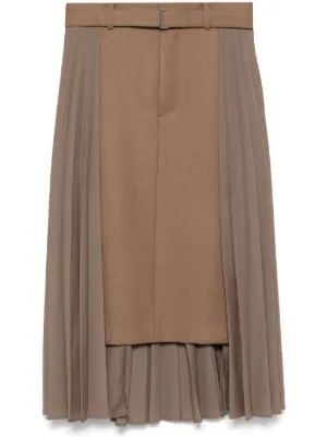 Sacai ドレープ＆アシンメトリースカート通販 - FARFETCH