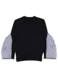 sacai layered sweater - Blue