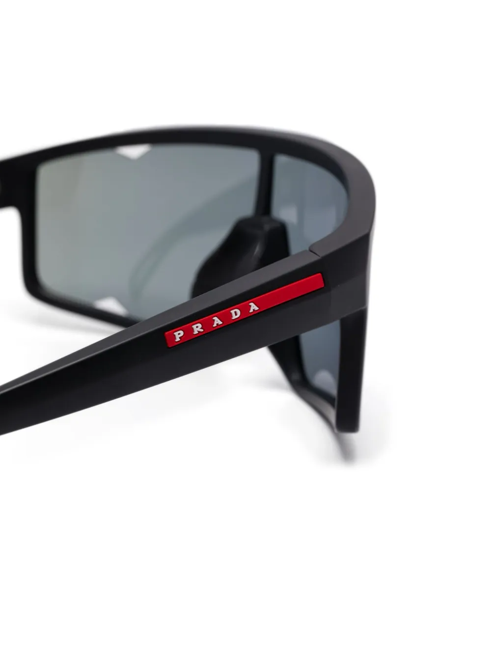 Prada Eyewear Linea Rossa zonnebril Zwart