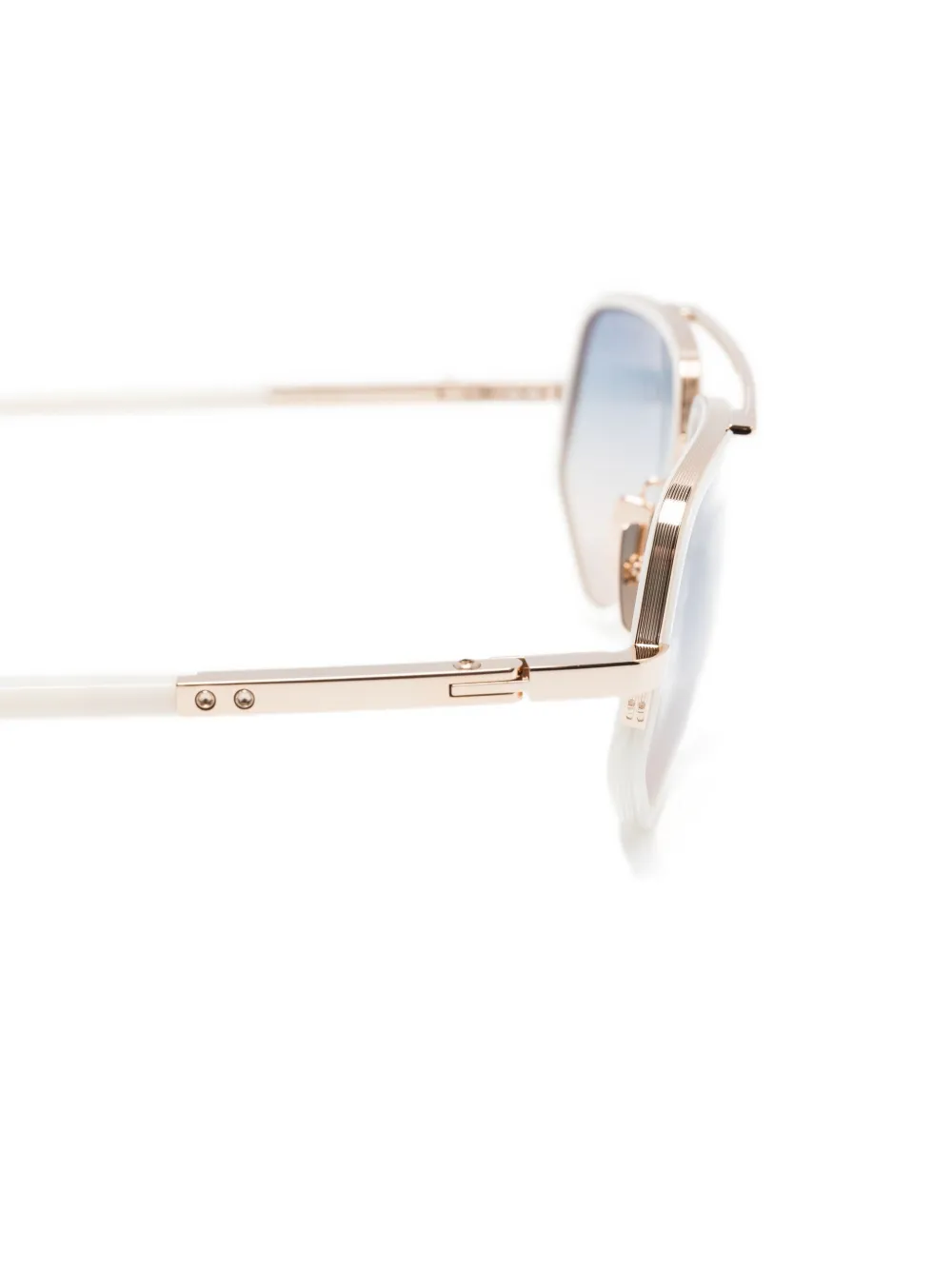 Dita Eyewear Mach-X zonnebril met geometrisch montuur Wit