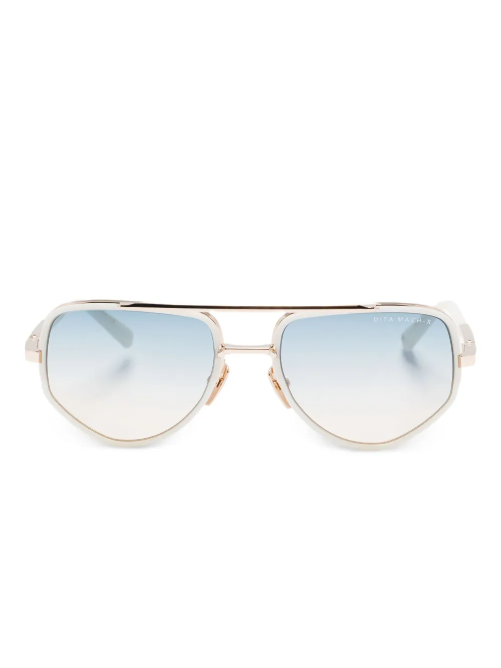Dita Eyewear Mach-X zonnebril met geometrisch montuur Wit