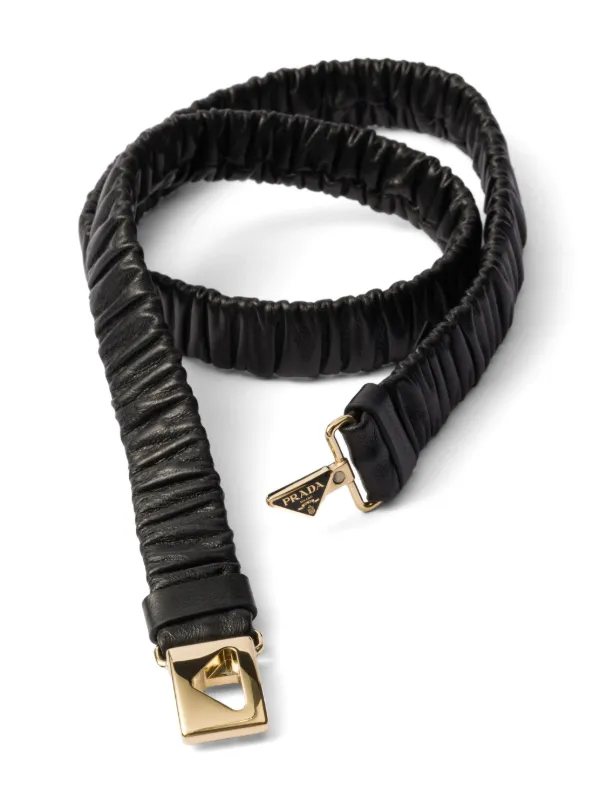 Prada Cintura In Pelle | Nero | FARFETCH IT