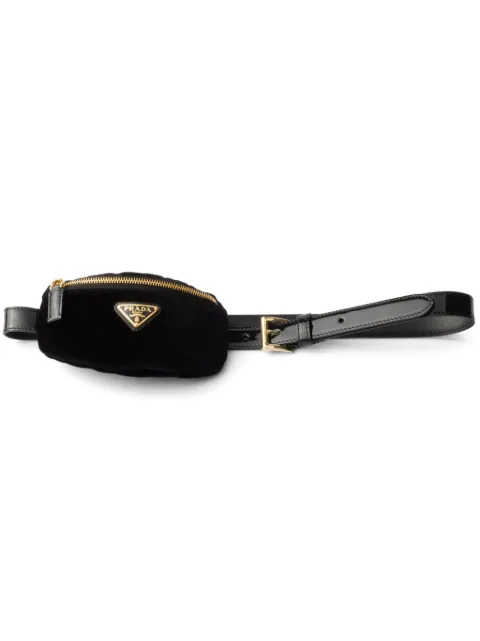 Prada ceinture en cuir verni