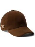 Prada suede baseball cap - Brown