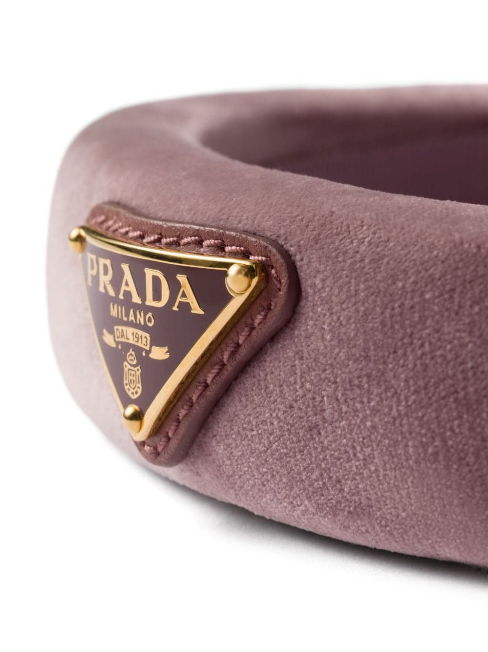 Prada Fluwelen haarband - Roze