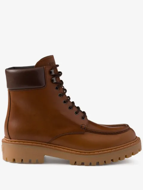 Prada leather boots