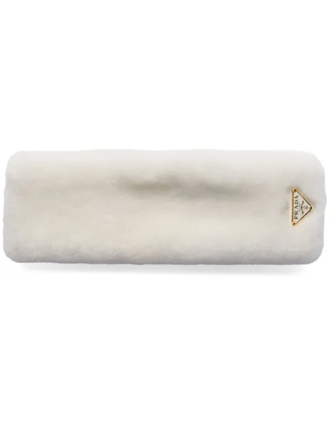 Prada shearling headband