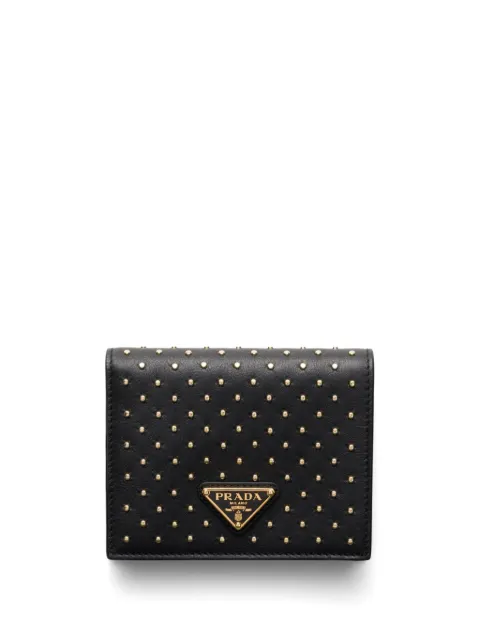 Prada studded wallet