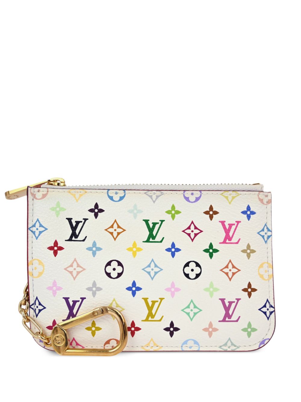 Louis Vuitton Pre-Owned x Takashi Murakami 2014 Pochette Cles coin purse - White