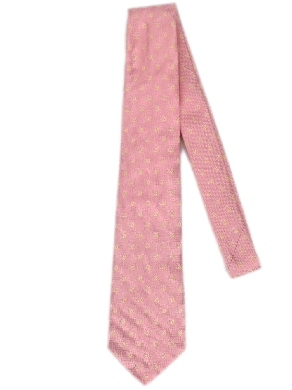 1990-2000s Macadam-jacquard tie