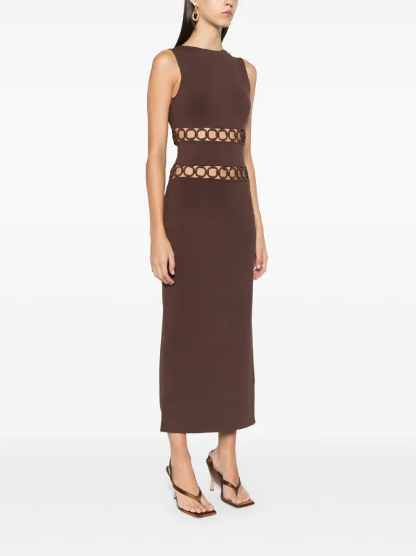 ワンピース CULT GAIA Woman Dress Brown KD3588YO2777 908 Cult Gaia River Midi Dress | Brown | FARFETCH
