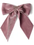 Prada velvet bow hair clip - Pink