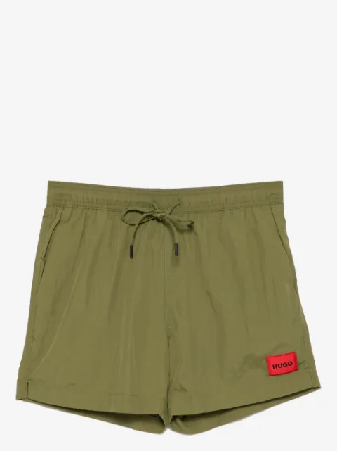 BOSS logo patch swim shorts