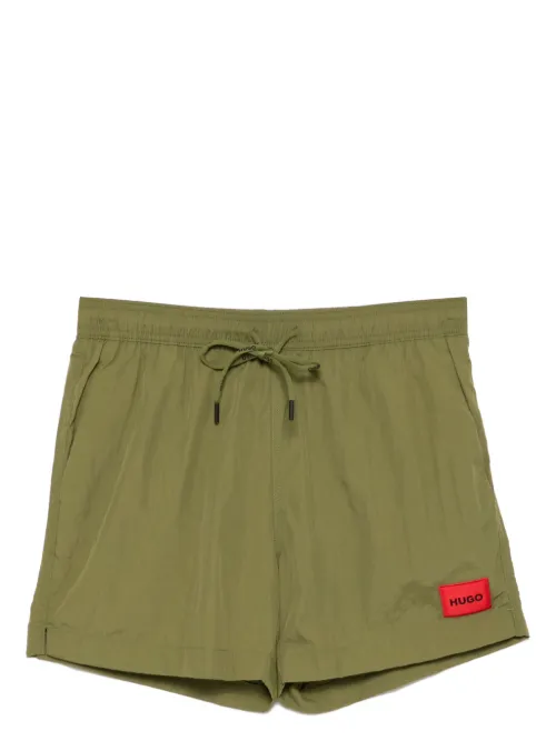 Short de bain à patch logo - BOSS - Modalova