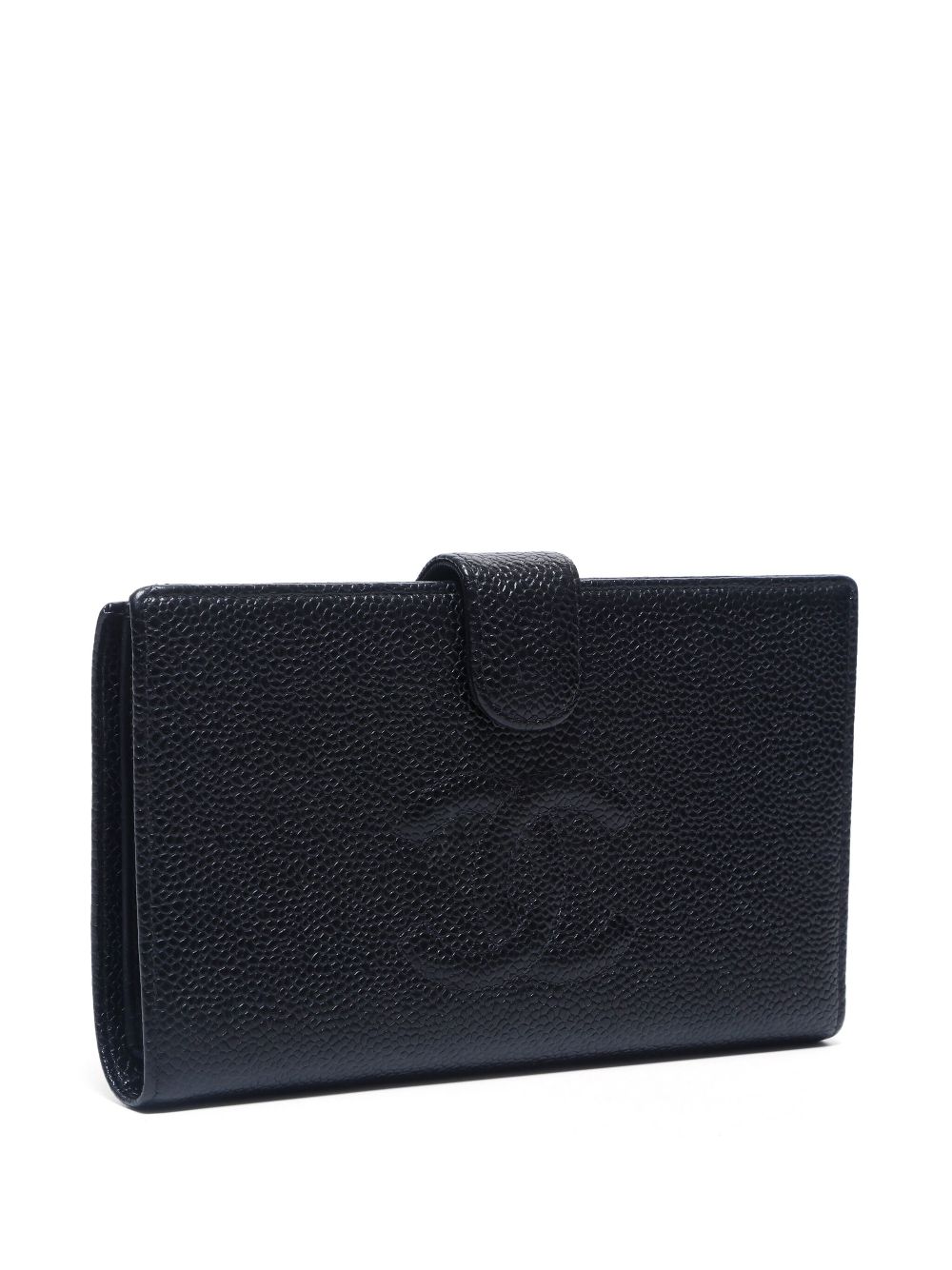 CHANEL 2000-2001 CC stitch wallet Women