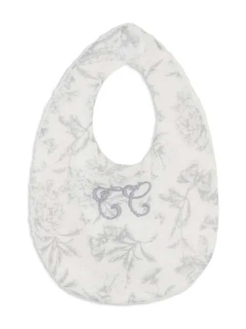 Tartine Et Chocolat botanical-print embroidered bib
