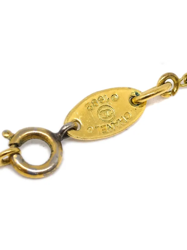 CHANEL Pre-Owned 1982 ココマーク ネックレス | ゴールドトーン