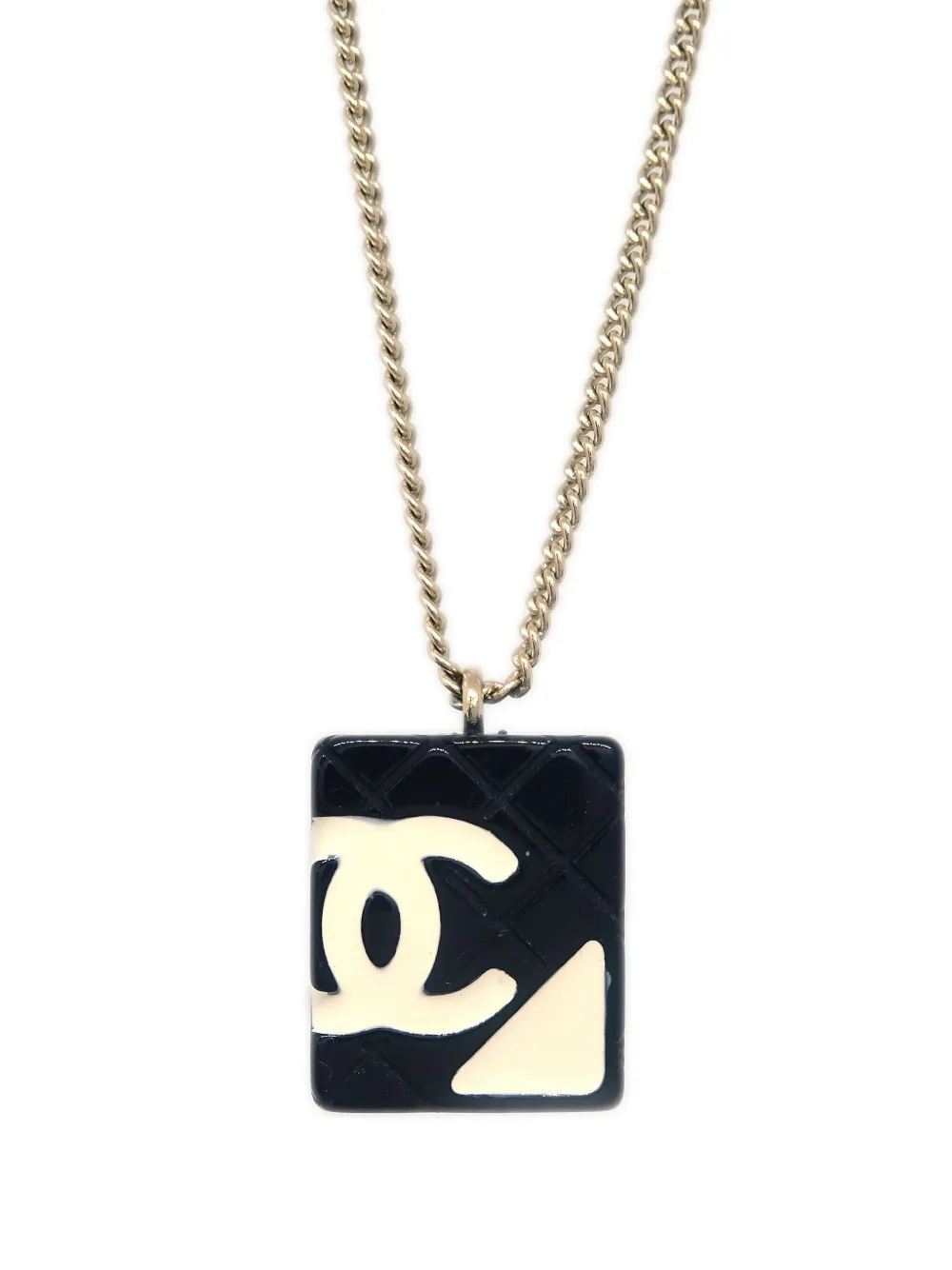 CHANEL 2005 CAMBON LIGNE PENDANT NECKLACE