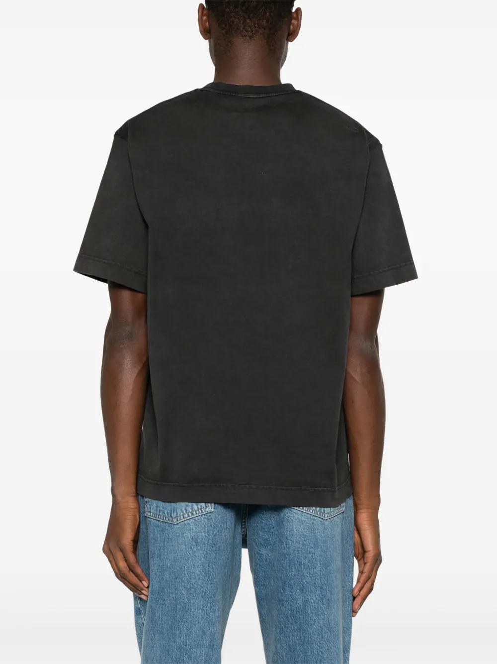 Lacoste T-shirt met geborduurd logo Zwart