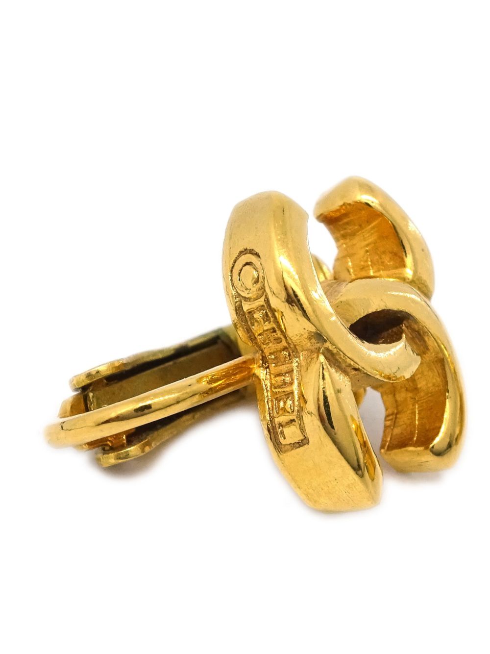 CHANEL Pre-Owned 1980-1990 oorclips met CC-logo - Goud