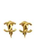CHANEL Pre-Owned 1980-1990 CC clip-on earrings - Gold