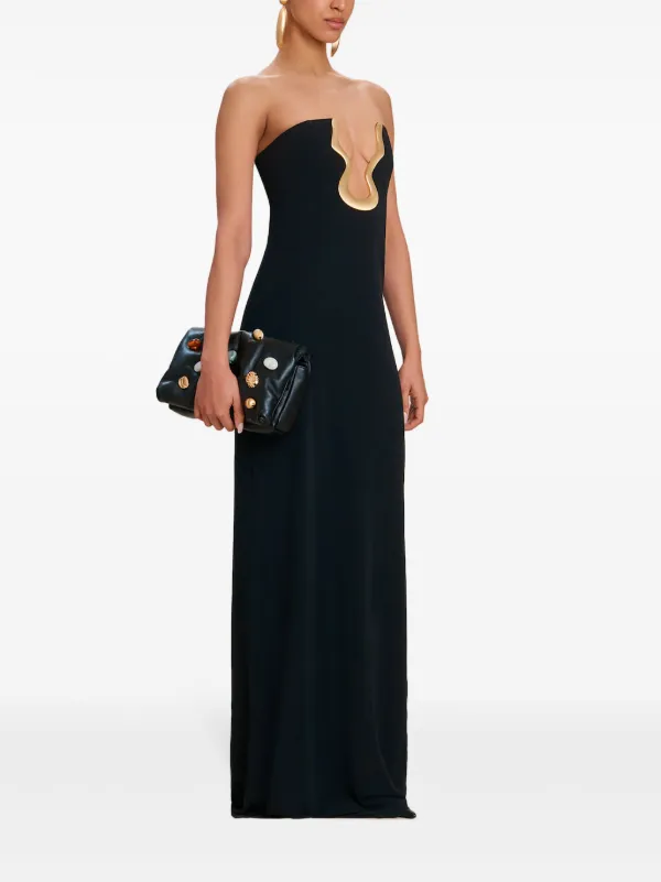 green emerald velvet dress TAHIRAE GOWN main image 1