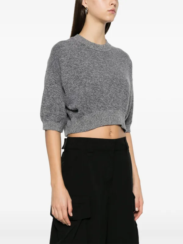 alexander wang クロップド Tシャツ グレー Mサイズ 新品未使用 alexanderwang クロップドTシャツ グレー