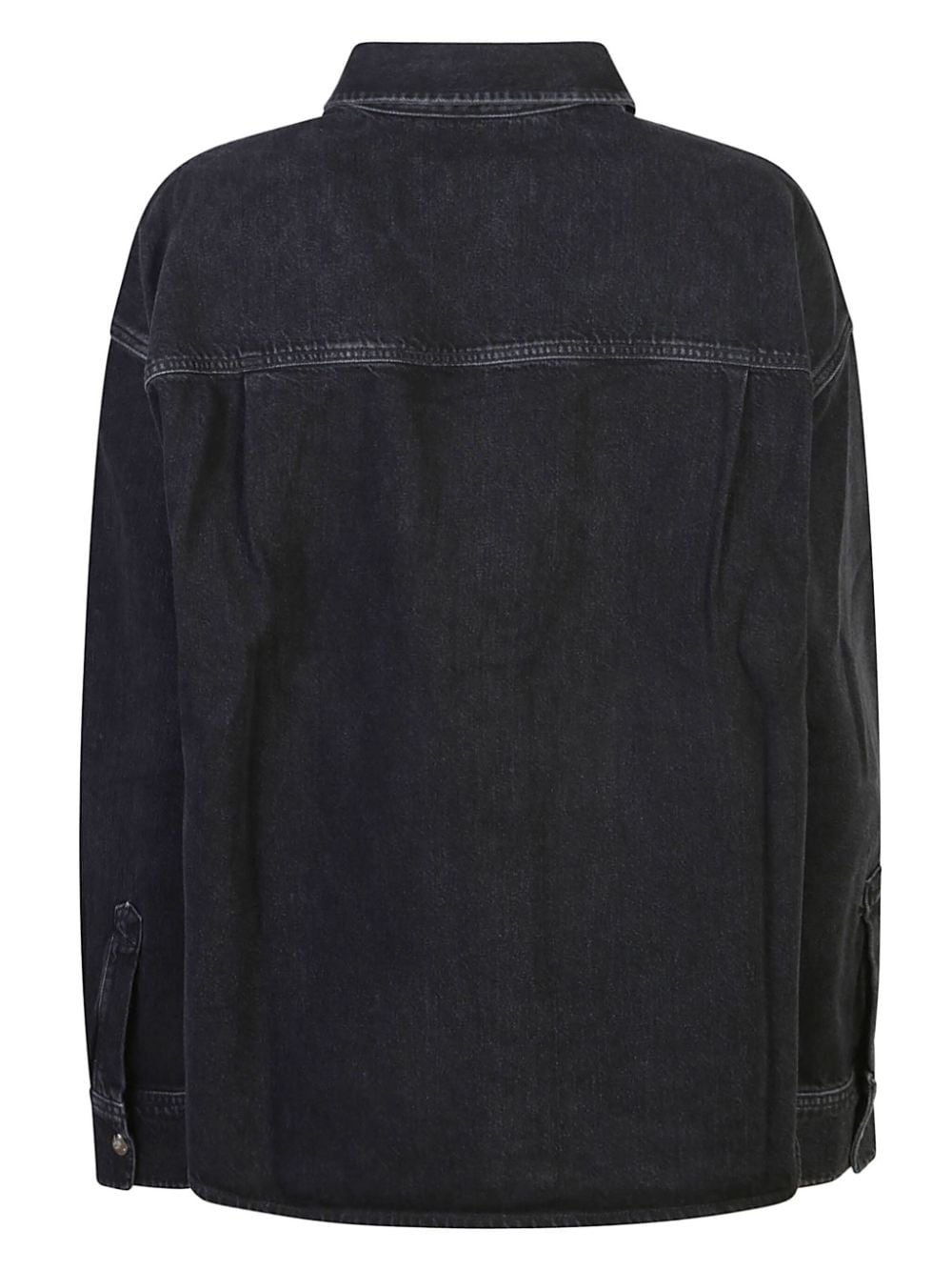 AGOLDE drop-shoulder denim jacket - Zwart