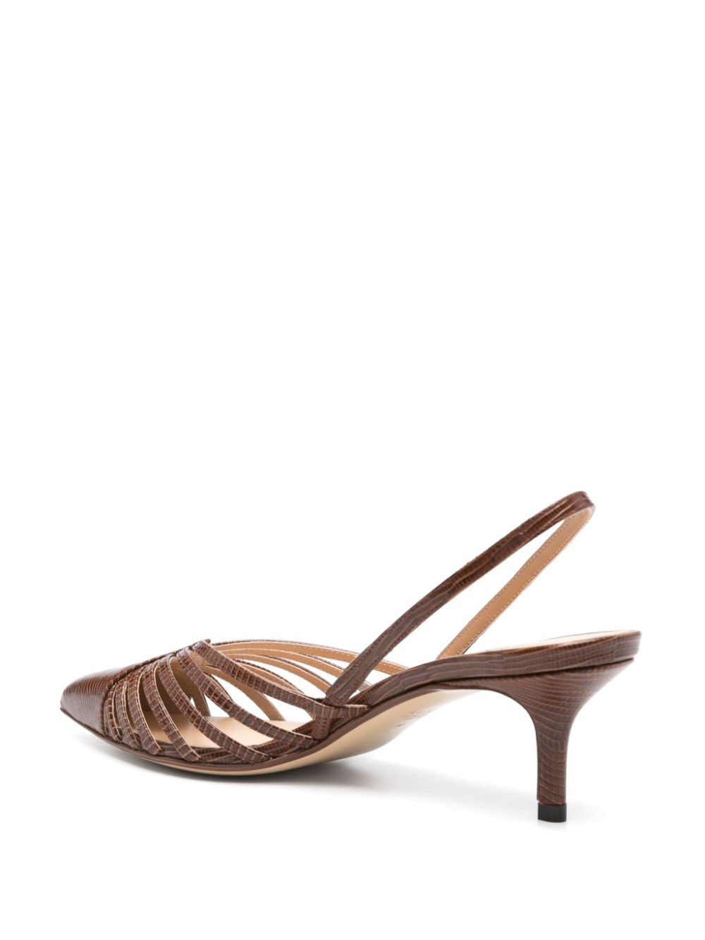 Francesco Russo 55mm slingback pumps Brown