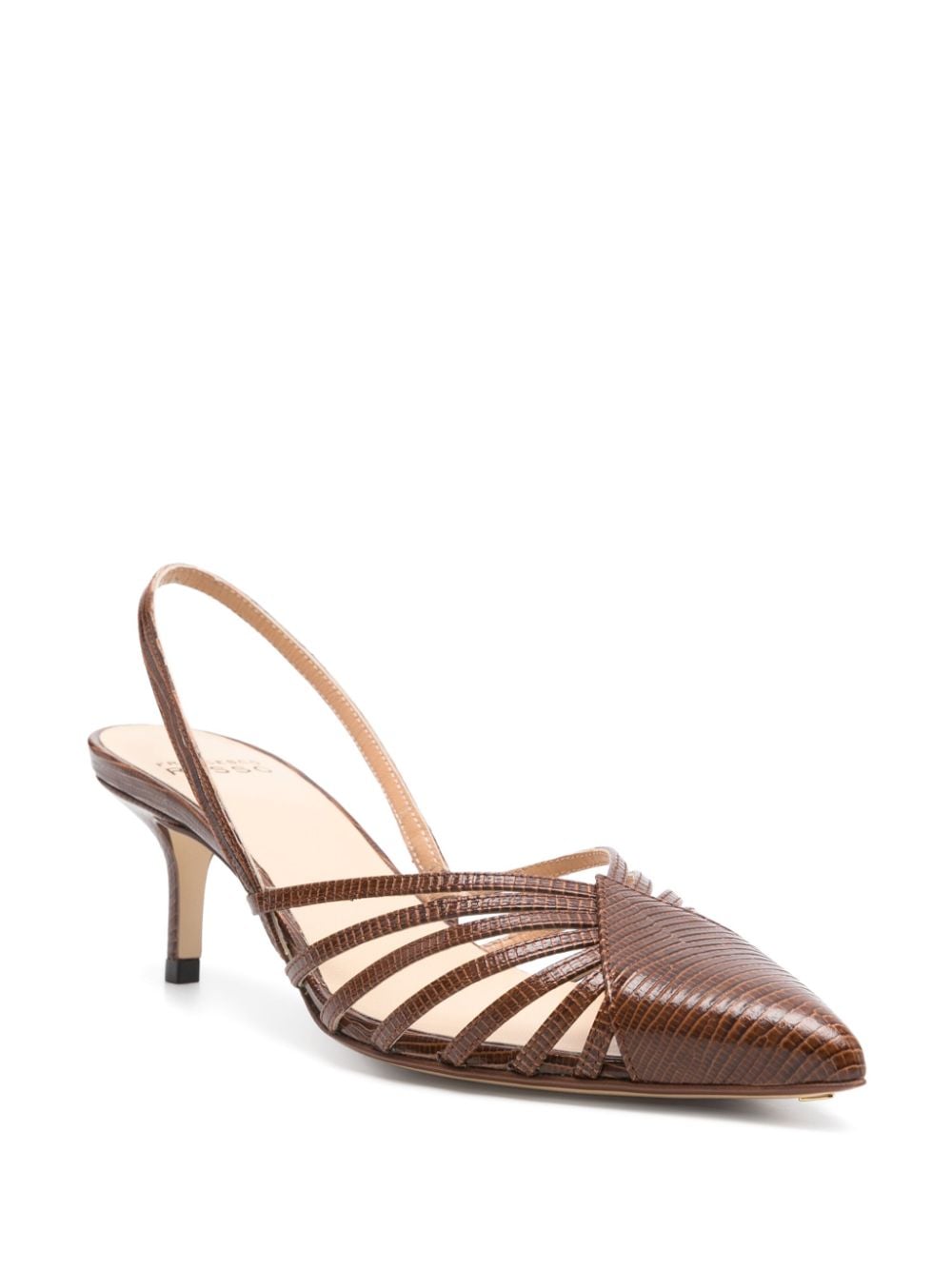 Francesco Russo 55mm slingback pumps - Bruin