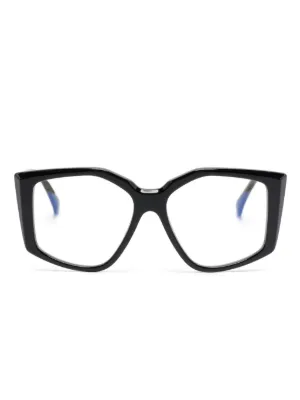 Max Mara MM5073-H-B 005 Eyeglasses Black 60mm Butterfly Frame, Blue Light Block 22535503_52550108_600.jpg main image 4