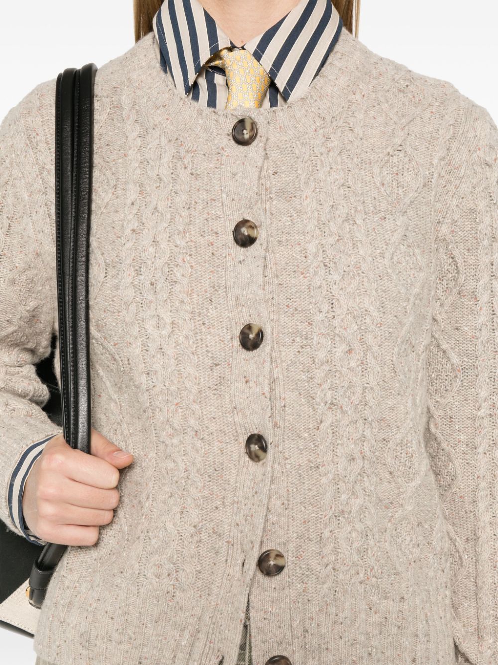 Shop Levi's Speckle Cardigan In Neutrals