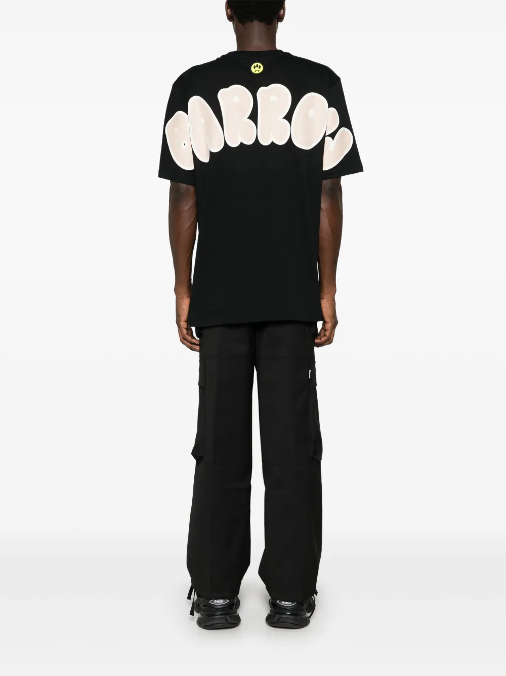 BARROW Bubble T-shirt met tekst - Zwart