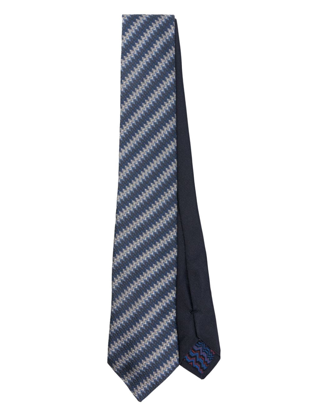 Missoni silk tie - Blu