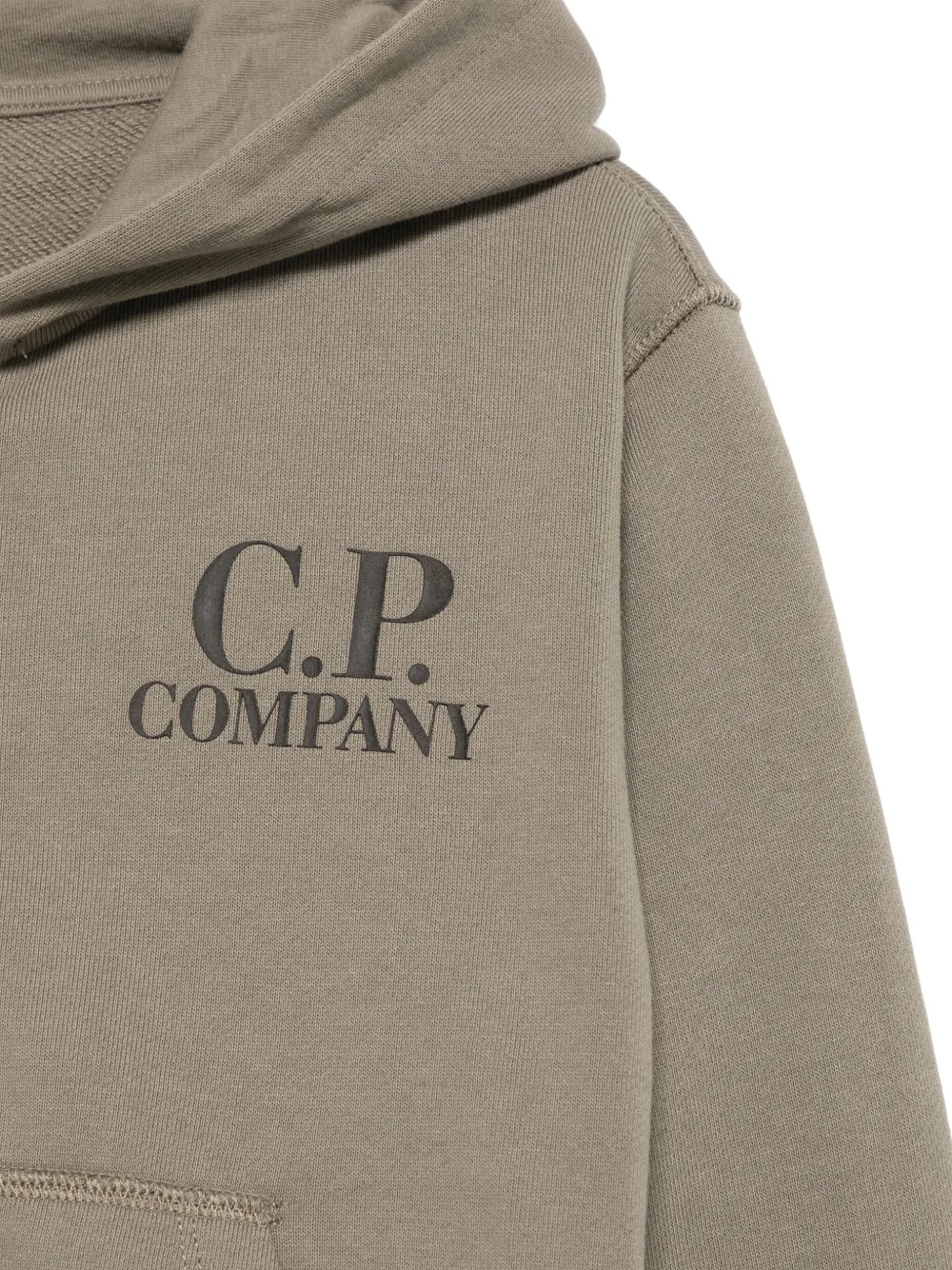 C.P. Company Kids Hoodie met goggle-detail Groen